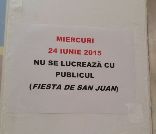 Ai treaba la Consulatul României din Barcelona miercuri 24 Iunie?