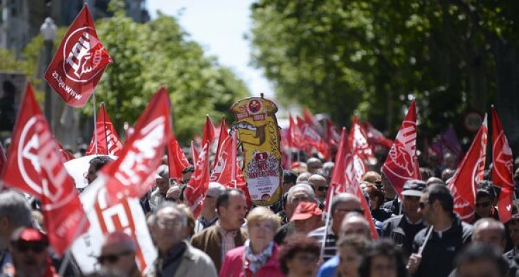 Madrid 1 Mai: Mii de persoane au manifestat luni
