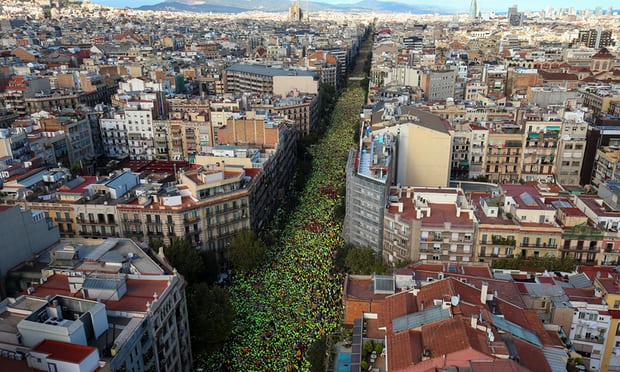 Un milion de catalani in mars de Ziua Catalunyei