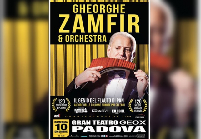 Gheorghe Zamfir, 10 Decembrie – Italia – Padova (ofertă exclusivă pentru comunitate)