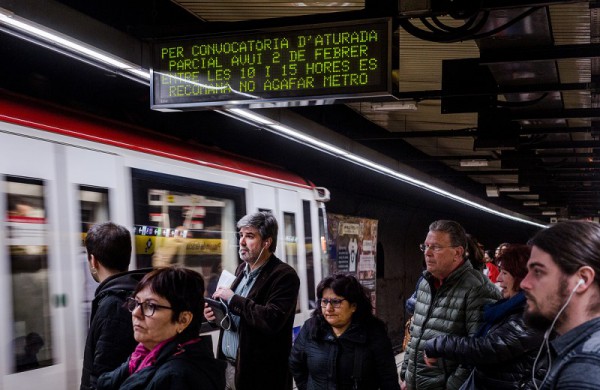 Metroul Barcelona în grevă
