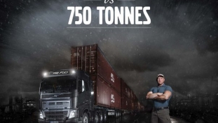 Camion Volvo trage 750 de tone