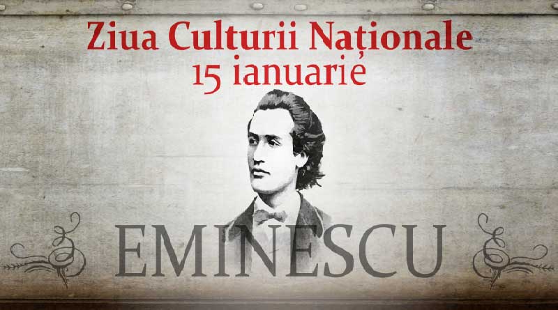 Mihai Eminescu, sărbătorit pe 15 Ianuarie. În 2016 se împlinesc 166 de ani de nașterea sa