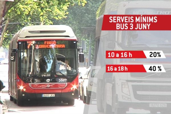 Grevă la Autobuze în Barcelona